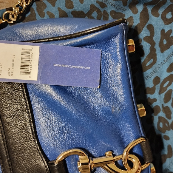 Rebecca Minkoff Electric Blue Mini Mac Bag - Picture 11 of 15